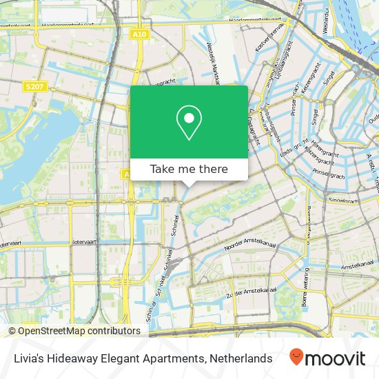 Livia's Hideaway Elegant Apartments, Derde Kostverlorenkade 23 map