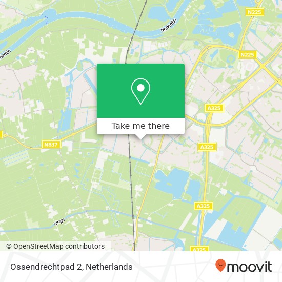 Ossendrechtpad 2, 6844 JJ Arnhem map