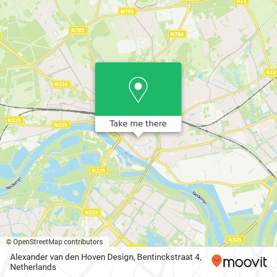 Alexander van den Hoven Design, Bentinckstraat 4 Karte
