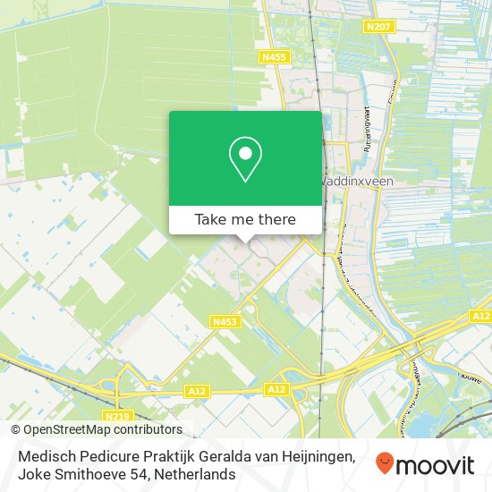 Medisch Pedicure Praktijk Geralda van Heijningen, Joke Smithoeve 54 map