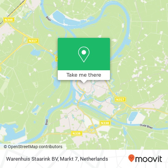 Warenhuis Staarink BV, Markt 7 Karte