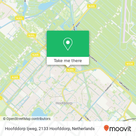 Hoofddorp Ijweg, 2133 Hoofddorp map