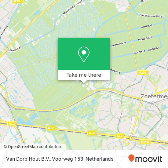 Van Dorp Hout B.V., Voorweg 153 Karte