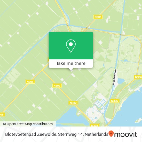 Blotevoetenpad Zeewolde, Sternweg 14 map