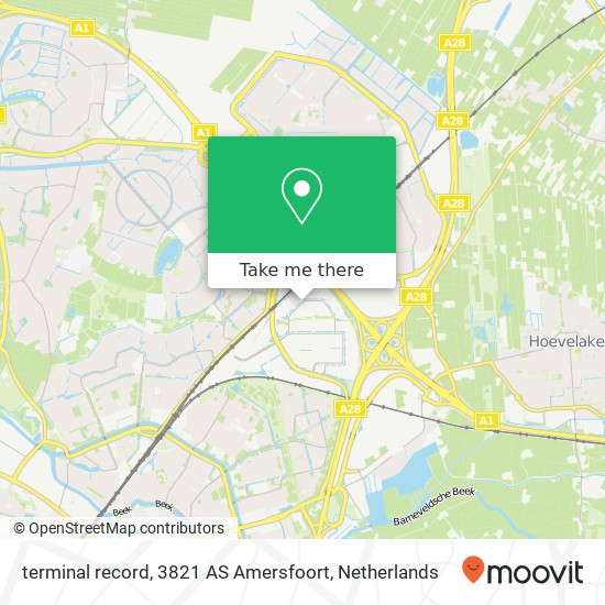 terminal record, 3821 AS Amersfoort map