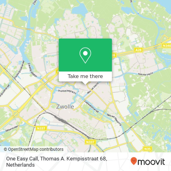 One Easy Call, Thomas A. Kempisstraat 68 map