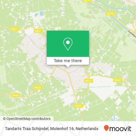 Tandarts Traa Schijndel, Molenhof 16 map