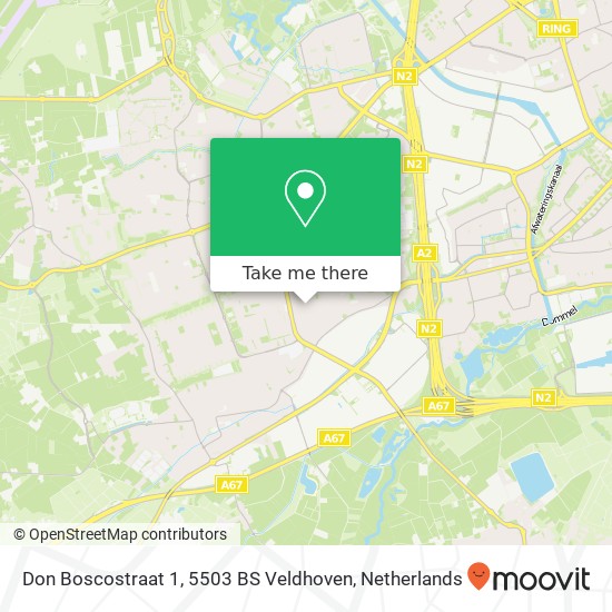 Don Boscostraat 1, 5503 BS Veldhoven Karte