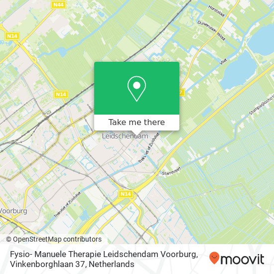 Fysio- Manuele Therapie Leidschendam Voorburg, Vinkenborghlaan 37 map
