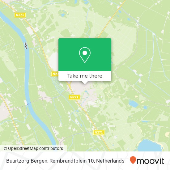 Buurtzorg Bergen, Rembrandtplein 10 Karte