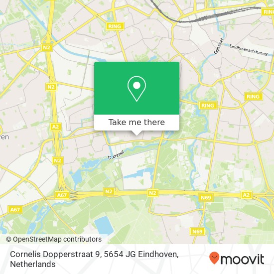 Cornelis Dopperstraat 9, 5654 JG Eindhoven map