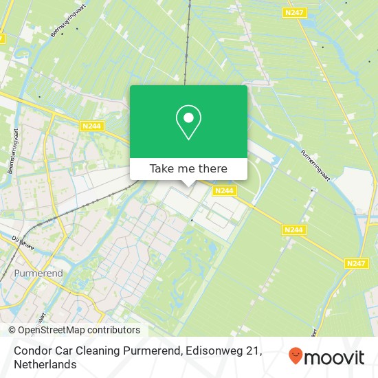 Condor Car Cleaning Purmerend, Edisonweg 21 map