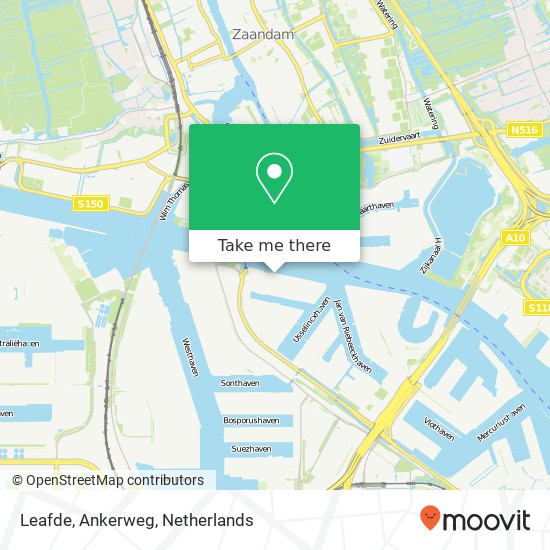 Leafde, Ankerweg Karte