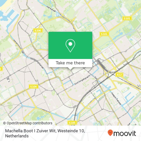 Machella Boot I Zuiver Wit, Westeinde 10 map