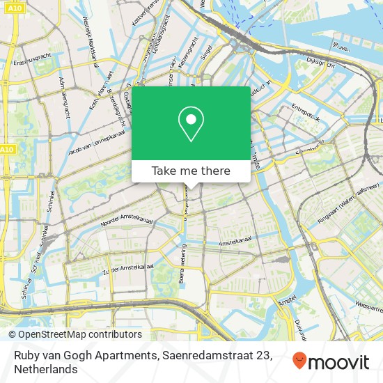 Ruby van Gogh Apartments, Saenredamstraat 23 map