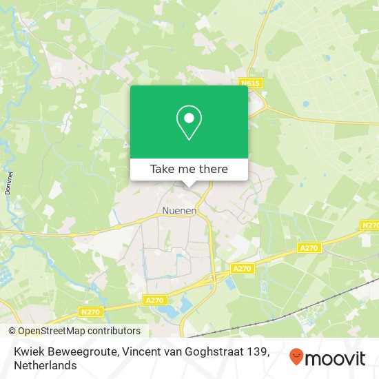 Kwiek Beweegroute, Vincent van Goghstraat 139 Karte