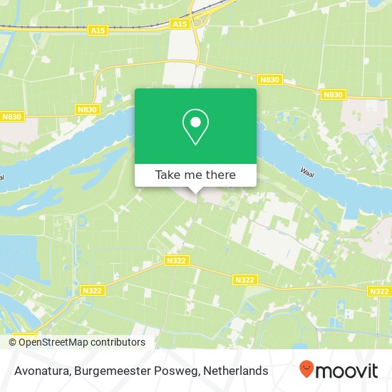 Avonatura, Burgemeester Posweg Karte