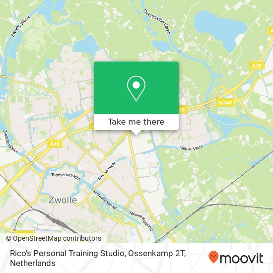 Rico's Personal Training Studio, Ossenkamp 2T map