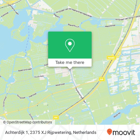 Achterdijk 1, 2375 XJ Rijpwetering map