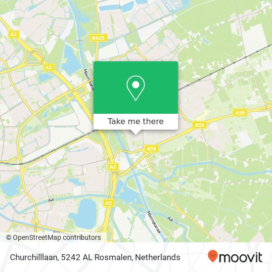 Churchilllaan, 5242 AL Rosmalen map