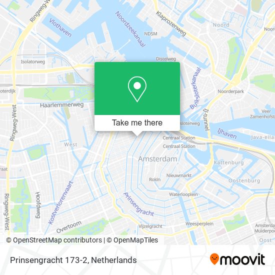 Prinsengracht 173-2 Karte
