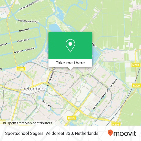 Sportschool Segers, Velddreef 330 map