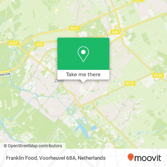 Franklin Food, Voorheuvel 68A map