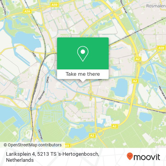 Lariksplein 4, 5213 TS 's-Hertogenbosch Karte
