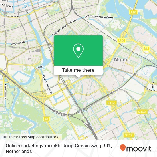 Onlinemarketingvoormkb, Joop Geesinkweg 901 Karte