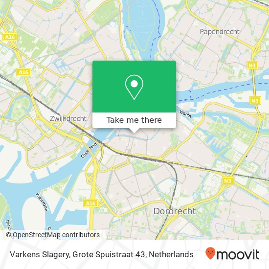 Varkens Slagery, Grote Spuistraat 43 map