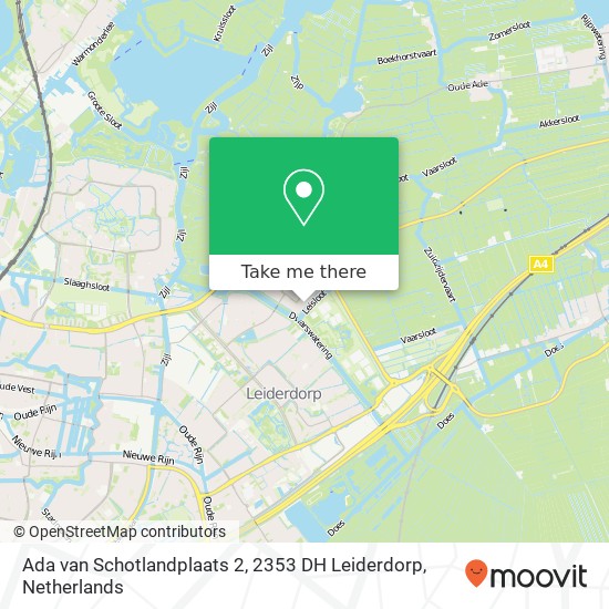 Ada van Schotlandplaats 2, 2353 DH Leiderdorp map