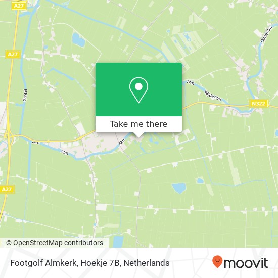 Footgolf Almkerk, Hoekje 7B map