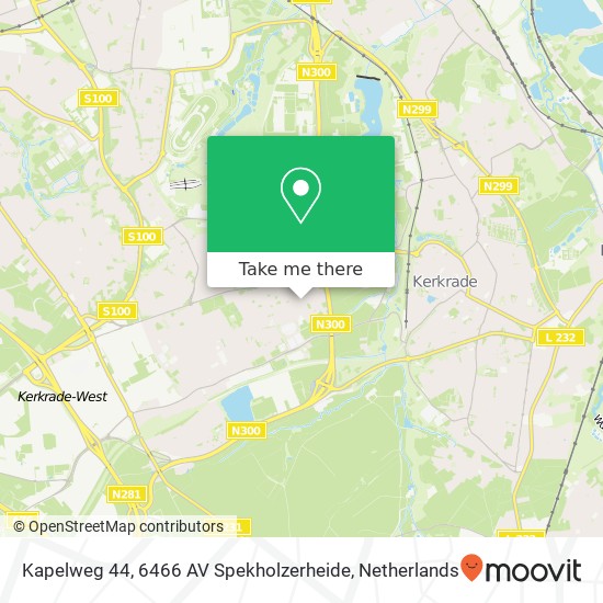 Kapelweg 44, 6466 AV Spekholzerheide map