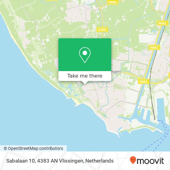 Sabalaan 10, 4383 AN Vlissingen map