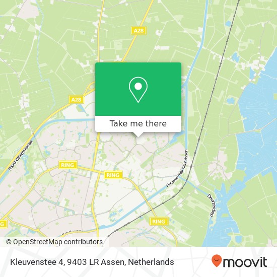 Kleuvenstee 4, 9403 LR Assen map