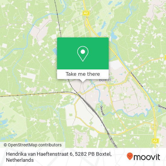 Hendrika van Haeftenstraat 6, 5282 PB Boxtel Karte