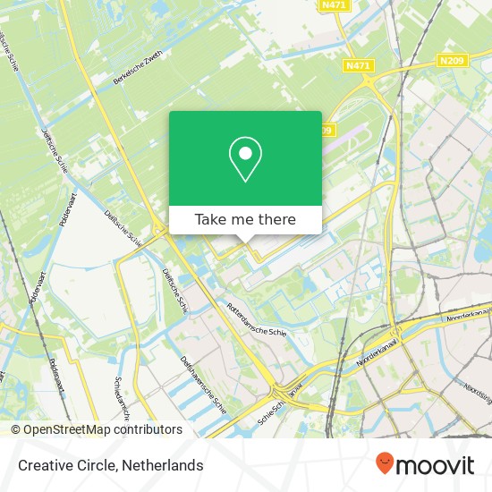Creative Circle, Rotterdam Airportplein 22 3045 AP Rotterdam Karte