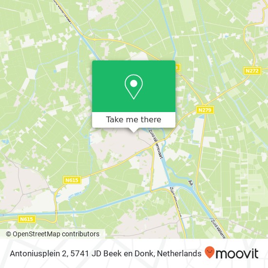 Antoniusplein 2, 5741 JD Beek en Donk map