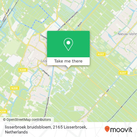 lisserbroek bruidsbloem, 2165 Lisserbroek map