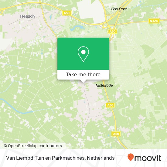 Van Liempd Tuin en Parkmachines, Weijen 77A map