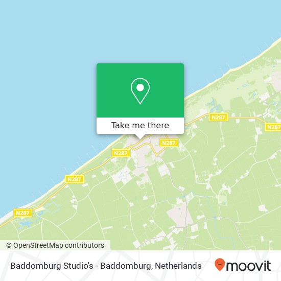 Baddomburg Studio's - Baddomburg, Weststraat map