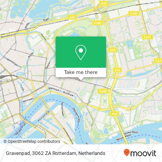 Gravenpad, 3062 ZA Rotterdam Karte