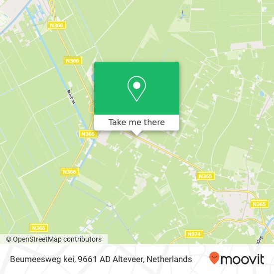 Beumeesweg kei, 9661 AD Alteveer Karte