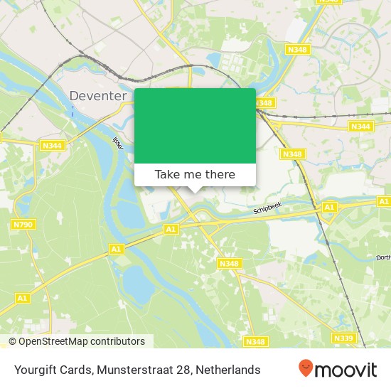 Yourgift Cards, Munsterstraat 28 map