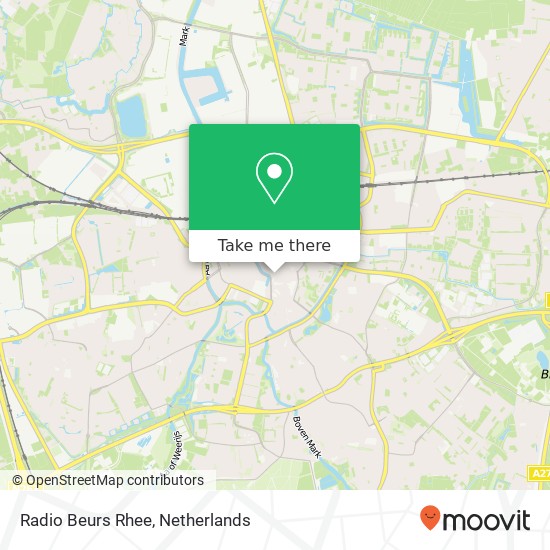 Radio Beurs Rhee, Karnemelkstraat 10 4811 KJ Breda map