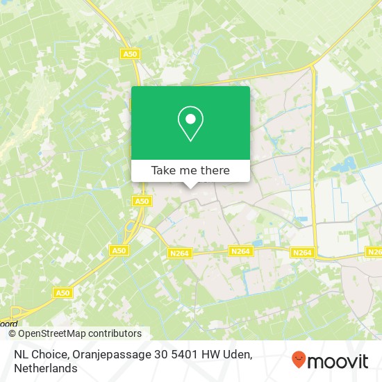 NL Choice, Oranjepassage 30 5401 HW Uden map