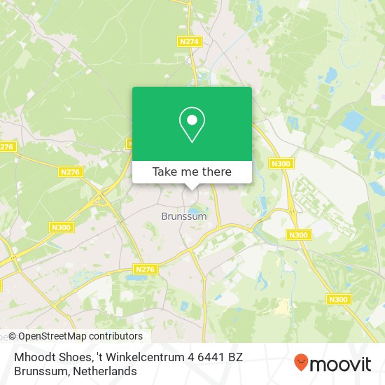 Mhoodt Shoes, 't Winkelcentrum 4 6441 BZ Brunssum map