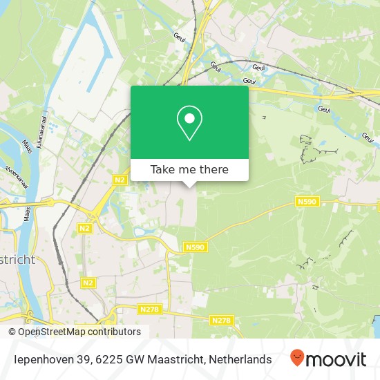 Iepenhoven 39, 6225 GW Maastricht map