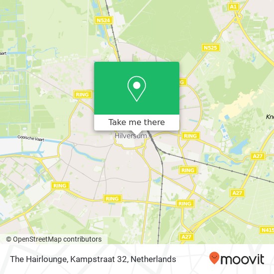 The Hairlounge, Kampstraat 32 map