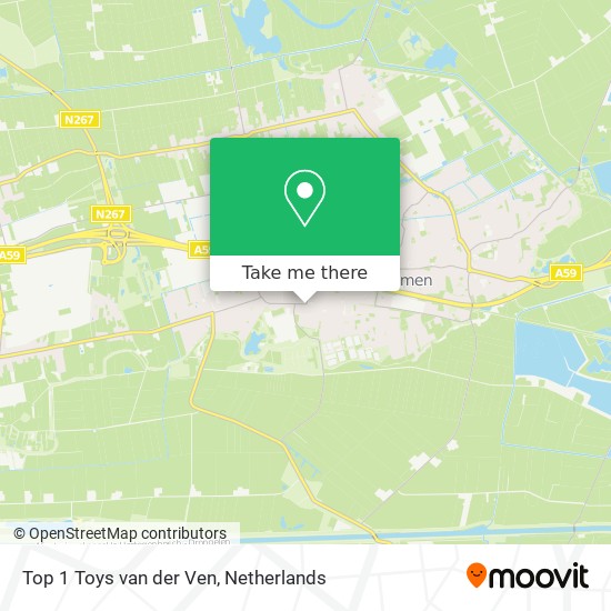 Top 1 Toys van der Ven map